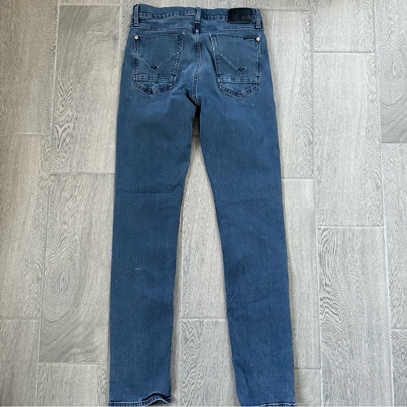 HUDSON Men's Blake Slim Straight Jeans Zip 5 Pockets Size 32 Blue Denim - Picture 6 of 8